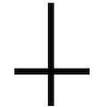 symboles sataniques - croix inversée