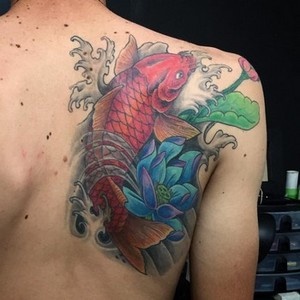 significados das tatuagens - tatuagem de Carpa Koi